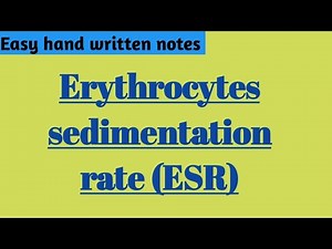 Erythrocytes sedimentation rate | ESR | urdu lecture | learn with aroosa waheed