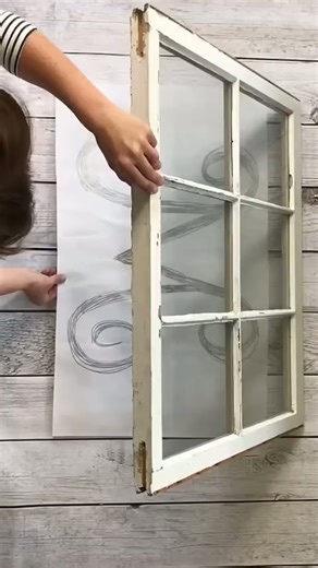 Grab some Dollar Tree gems & an old window 😱