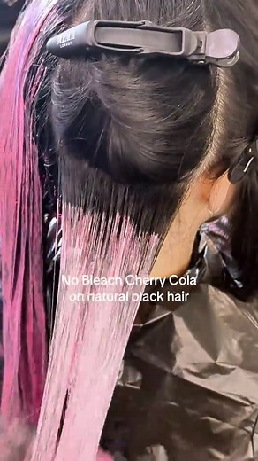 No Bleach Cherry Cola Hair Dye for Natural Black Hair