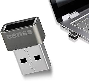 Benss Fingerprint Reader Analyzer for Windows 7 8 10 Hello, Fingerprint Scanner Wireless Biometrics Computer Security Login Lock with WQHL Certification for PC Laptop