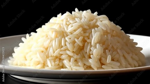 Learn how to cook plain white rice step by step at home on a stove in a simple method for lunch or dinner