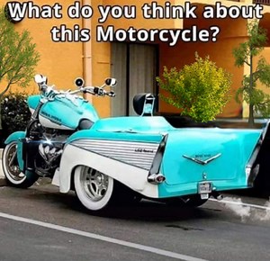 #bikes #bike #classicbike #1950s #Sandiego #cali #3wheeler #3wheelers #chevy #beauty #engines #crome #whitewalls #whitewall #whitewalltires #motorcycle #motorcycles #unique #2seats #2seater #tourquise