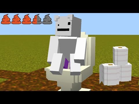 Minecraft with realistic DIARRHEA