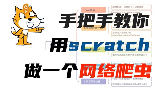 【scratch合集】作品46：《网络爬虫》
