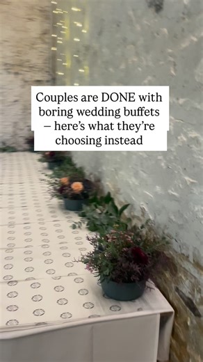 👉🏻 How I helped a bride and groom elevate their wedding catering with a bespoke grazing table their guests still talk about This couple didn’t want standard wedding food. ❌ No boring buffet. ❌ No beige platters. ❌ No forgettable catering. They wanted wedding food that felt personal, generous and beautifully styled, something that matched the magic of their day. So I designed a bespoke wedding grazing table, overflowing with artisan cheeses, premium charcuterie, handmade sausage rolls and pork 