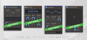 Get 50% off Kilohearts Formant Filter, Ring Mod, Bitcrush & Transient Shaper