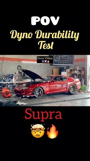 Dyno Durability Test!🤯🔥 #supra