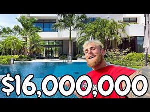 Inside Jake Paul's NEW $16 MILLION mansion (TAJ MAPAUL RESIDENCE)
