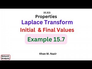 (English) ENA | Example 15.7 | Initial & Final Value Theorem for Laplace Transform Explained
