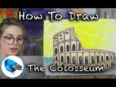 Learn how to draw A COLOSSEUM IN ROME: STEP BY STEP GUIDE (Age 5 +)