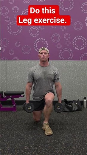 Leg exercise. Reverse lunge. #fitness #gym #health #music #video