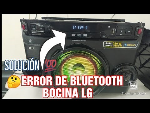 LG Speaker Bluetooth Error: Diagnosis and Very Effective Solution