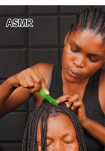 Calming ASMR Braids Scratching for Relaxation