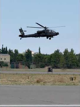 Hellenic Army Aviation AH - 64A Apache at Athens Flying week 2026 #helicopter #military #army