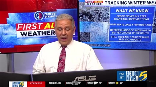 LIVE 🔴 Action News 5's First Alert Weather Team is marking FRIDAY, SATURDAY & SUNDAY as FIRST ALERT WEATHER DAYS. ❄ The Pacific moisture and the Arctic air are on track to impact much of the region, including the Mid-South. Forecast models have been consistent with this scenario for the past few days, bringing the potential for a major winter storm to develop. WATCH LIVE as Chief Meteorologist Ron Childers breaks down timing & impacts. For more 👉t.ly/osgjk | Action News 5