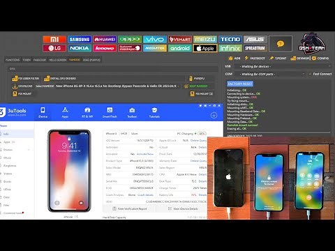iPhone X iCloud Bypass iOS 16.6 To iOS 17.0 Unlock Tool | Fix Bootloop & Stuck On Logo Unlock Tool