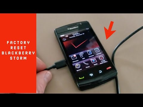 How To Factory Reset Security Wipe Blackberry Storm