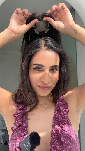 Transform your look using 2.5x3 silk hair curtain bangs Topper @onehairstopindia | Order via 1hairstop.in / 1hsglobal.com 🤍✨ | 1 Hair Stop India