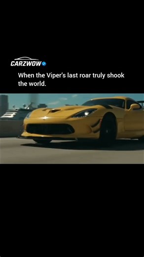 🅒🅐🅡🅩 🅦🅞🅦 on Instagram: "The Dodge Viper was never designed to be polite. Born in 1992 as America’s rawest V10 supercar, it spent its entire life refusing to behave no traction control, no filters, just pure mechanical violence. Powered by an 8.4L V10 pushing over 645 hp in its final form, the Viper wasn’t built to chase numbers. It was built to scare you a little… and reward you a lot. And before it disappeared for good in 2017, it delivered a farewell that felt less like an ad and more l