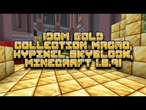 Hypixel Skyblock | Mining macro | 100m Gold Collection Macro | Legit | Mining | 2026 | MC 1.8.9