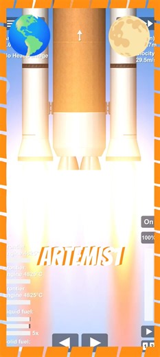 Artemis 1 released #sfs #spaceflightsimulator #rocket