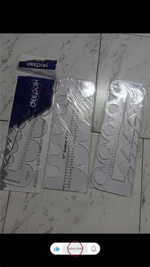 Tailor Pattern Maker Designing Set Squares and Scallop Ruler#shorts #explore #trending #fyp