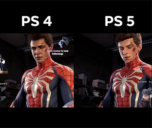 Spider-Man PS5 vs PS4 Comparison video Story Gameplay Graphics and Suits. Even the looks of Peter Parker were changed from Sony PlayStation 4 to PlayStation 5 in Marvel Spiderman Game. | SuperTuxon