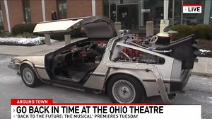 2.8K views · 37 reactions | In a couple of days, you'll get to step into the future at the Ohio Theater! Back to the Future the Musical has its premiere Tuesday night and local company Ohio Time Machine Rental will be there showing off the DeLorean for you to check out! Amy Wadas and Tom Bosco got to see it for themselves. | Good Day Columbus | Facebook
