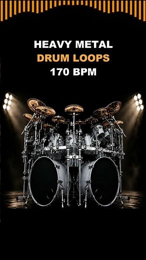 Heavy Metal Loops 170 BPM 🔥 Double Kick Energy #guitar #drums #heavymetalsongs