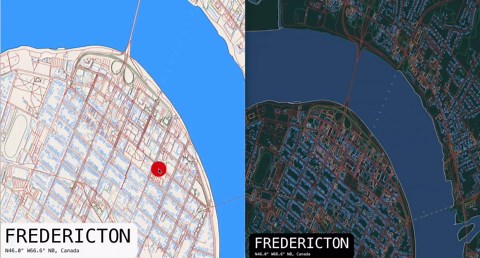 Fredericton, New Brunswick, Canada, Printable Map Art (digital Download) - Etsy Canada