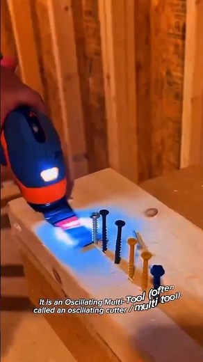 Oscillating Multi-Tool Cutting Screws in Wood Fast and Clean