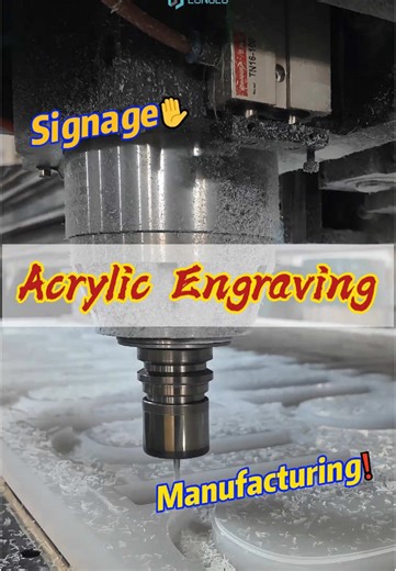 Can you guess which process this is?#engraving #signs #signage #signagemarking #signfactory #cnc #cncmachining #acrylic #fyp