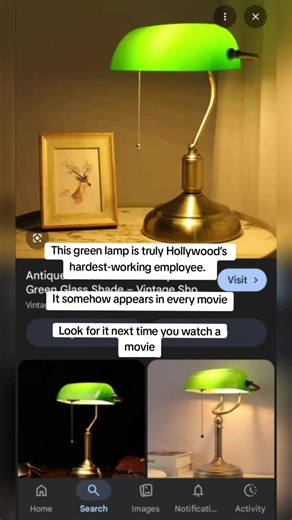 The Ubiquitous Green Lamp in Hollywood Films
