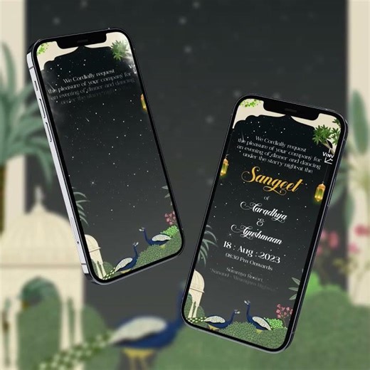 Sangeet Invitation Video | Sangeet Invitation | Vinvite - 156 #invitationcard #digitalinvitation