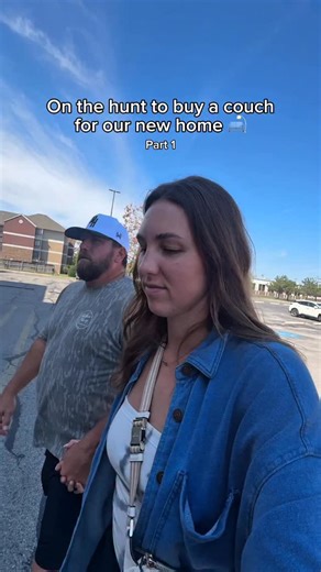 We should’ve built the house based on what couch I wanted 🫠 For context: I have always thought I wanted a sectional. We measured our space and to have a decent sized walkway around the sectional on both sides, we said like an 8ft long couch would be best (which isn’t very big when you’re looking at sectionals 🤣)…so we’re having a rough time! #hayleyandmo #marriagehumor | Hayley Mo