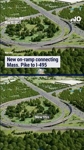 New on-ramp connecting Mass. Pike to I-495