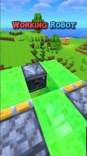 Minecraft Working Robot 🤖 Tutorial #minecraft #shorts