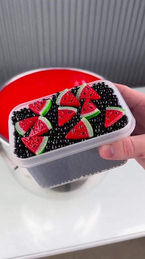 Colorful Watermelon Jelly Body Slime | Scented Sour Melon ASMR