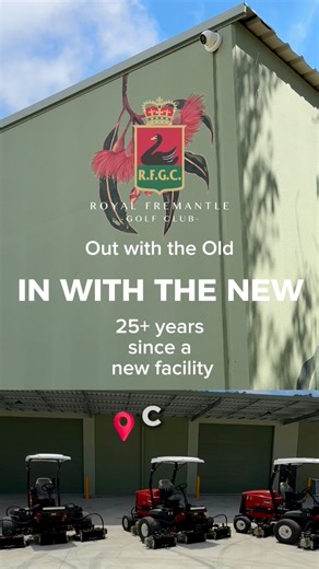 Out with the old, in with the new! ✨🎉 Our new Course Maintenance Facility is officially up and running - a first class facility that’s already transforming the way our team works behind the scenes. Purpose-built, modern and designed to support the daily care of our course, this is a major milestone for the Club. From where we were to where we are now - a proud moment for RFGC and an exciting step forward! #turfmanagement #greenkeeping #coursecare #facilityupgrade | Royal Fremantle Golf Club