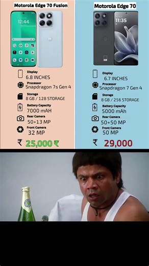 Motorola Edge 70 Fusion vs Pro - Which is Better? | Full Comparison #shorts #unboxing