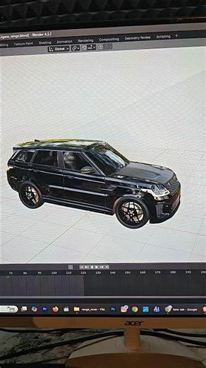 Making Range Rover in Blender #blender #blender3d #rangerover #range