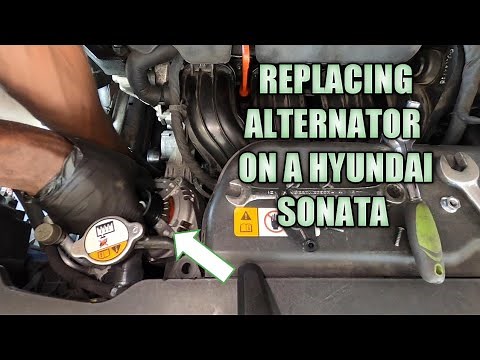 replacing the alternator on a Hyundai Sonata