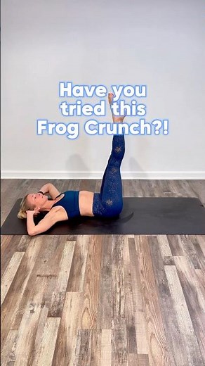 Have You Tried this Frog Crunch Exercise?! 🐸💪