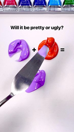 Will this result be pretty or ugly? #colormixing #paintmixing #satisfyingart #satisfying #colortheory #artvideos #asmrart #painttapping #tappingsounds #asmr #art | Joshua Javaherian