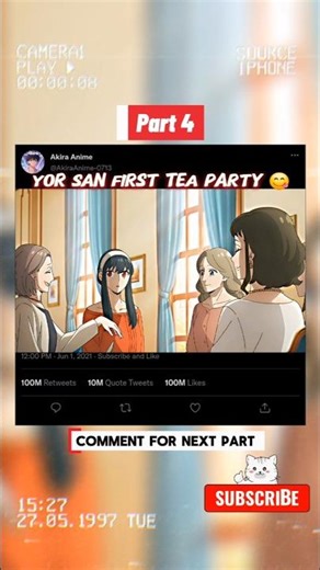 "Yor First TEA PARTY With Melinda Desmond 😋" (Hindi Dub) Part 4 #spyxfamily