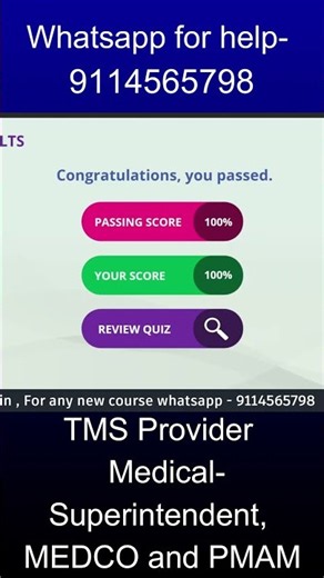 TMS Provider Medical Superintendent, MEDCO and PMAM