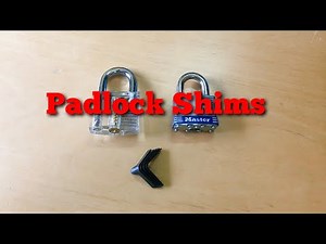 How to Shim Open a Padlock