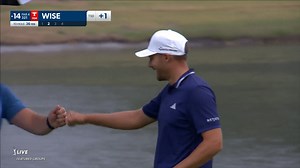 Aaron Wise chips in for eagle at AT\u0026T Byron Nelson