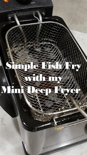 Frying fish is so easy with my mini deep fryer. I love this little gadget! #cookingtime #fishfry | The Simple Way with Delilah