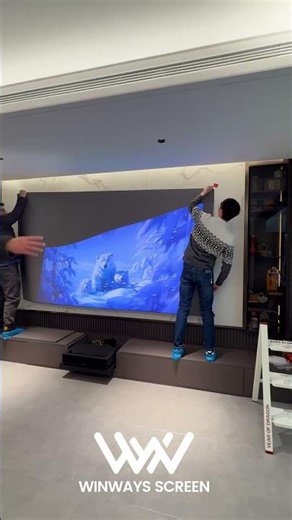 DIY projector screen install sounds cheaper… until it’s not.